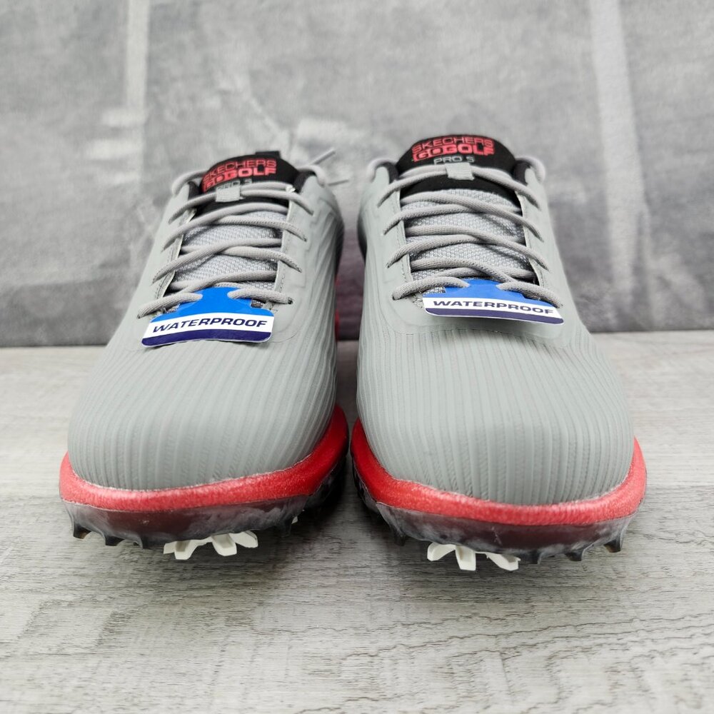 Skechers Go Golf Pro 5 Hyper Men Size 8 (EU 41) Grey Red Waterproof